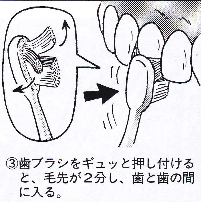 歯ブラシで簡単に